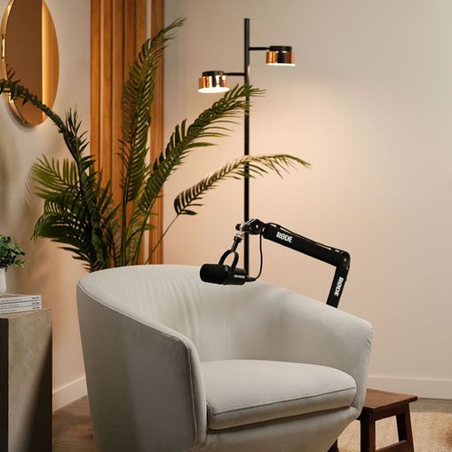 Podcast Room Sofa Mic